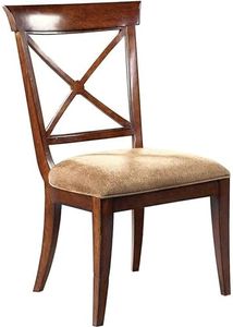 Hekman European Legacy Dining Side Chair, Upholstered Wooden Chair with Velvet Seat, Perfect for Kitchen, Dining Room & Living Room, Comfortable Seating, Ideal Home Furniture, Stylish and Durable