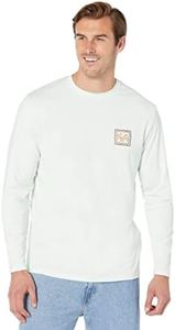 Billabong Men's Standard Classic Loose Fit Long Sleeve Rashguard Surf Tee Shirt, Crayon Wave Seaglass, Large