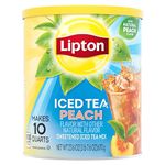 Lipton Iced Tea Peach Drink Mix, Powder, Makes 10 Quarts 670g Tub