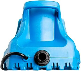 Little Giant APCP-1700 115-Volt, 1/3 HP, 1745 GPH, Automatic, Submersible, Swimming Pool Cover Pump with 25-Ft. Cord, Light Blue, 577301