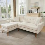 Tbfit L Shaped Couch Sofa, 80" W Mi