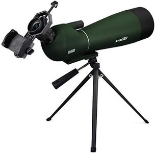 SVBONY SV28 Spotting Scope,Bird Watching Scope 20-60x80mm Waterproof Scope for Bird Watching Target Shooting Archery Hunting Beginner,Spotting Scope with Tripod Phone Adapter and Soft Case