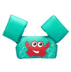 Koochie-Koo Cute Cartoon Crab Printed Cool Beach/Pool Party Float Arm Band Swimming Trainer Vest Life Jacket Safety Gear for Baby Boys and Girls 22 to 55 lbs (Pack of 1, Green)