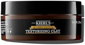 Kiehl's Grooming Solutions Texturizing Clay, Matte Hair Clay for Men, Medium Long-lasting Hold, Shapes & Texturizes Men's Hairstyles, Rinses Clean, with Moroccan Lava Clay & Essential Oils - 1.75 oz