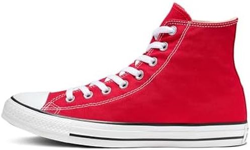 CONVERSE ALL STAR Chuck Taylor High-Top All Star Classic Sneakers, Unisex, Red, 10 US Men / 12 US Women