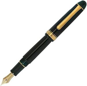 Platinum Pen Platinum Fountain Pen 3776 Century Medium Point Laurel Green PNB-15000-41-M With Kanji LOVE Sticker 5.49 x 6.06 x 0.6 in