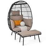 YITAHOME Wicker Egg Chair with Otto