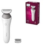 PHILIPS Lady Shaver Series 6000 BRL126/00 Cordless with Wet and Dry use, White