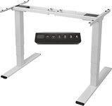 SANODESK EC4 Electric Standing Desk Dual Motor 3 Stage Sit Stand Desk Height Adjustable Standing Desk with Memory Smart Keyboard Heavy Duty Steel