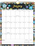 2024-2025 Wall Calendar At a Glance, Flower Wall Hanging Calendar Planner July 2024-December 2025, Wall Monthly Calendar With Twin-Wire Binding for Planning and Organizing, Home Office Supplies, 11.02