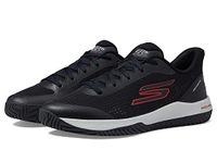 Skechers Men's Go Train Arch Fit Viper Court Pro-Pickleball Sneaker, Black/Red 2, 12.5