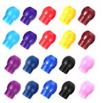 ULTECHNOVO 10 Pairs Stethoscope Replacement Earplugs Universal Silicone Replacement Ear Tips Snap Tight Soft-Sealing Ear-Tips Assorted Color