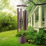 SinHuo Wind Chimes Outdoor Large Deep Tone,Memorial Wind Chimes,Elegant Chime for Garden Patio Balcony and Home Matte Bronze 38in