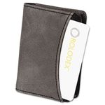 Rolodex 1752530 Identity Personal Card Case- 36 Card Capacity- Black/Gray