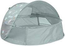 BÉABA, Beach Tent – 2-in-1 Baby UV Protection Tent, 0–24 Months, Maximum Sun Protection UPF 50+, UV Filtered, 360° Ventilation, Mosquito Nets, Spacious, Pop-Up System, Carry Bag, Breezynest, Khaki