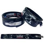 Xtremex 13mm Weightlifting Lever Belt Powerlifting Belt for Men and Women Iron Skull (M)