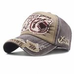 Alorn Vintage Baseball Cap Mens Distressed Embroidered Trucker Caps Washed Adjustable Cotton UK Brown