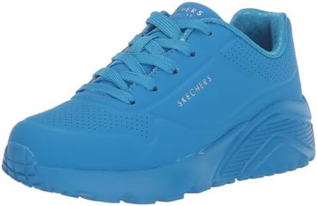 Skechers Girl's Uno Lite-in My Zone Sneaker, Blue, 13 Little Kid