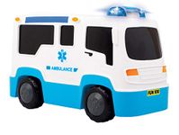 Giggles Funskool, Rescue Ambulance, Multicolour Vehicle with Lights and Sounds, Develops Motor Skills, 12 Months & Above, Infant and Preschool Toys