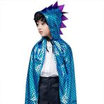 Halloween Cape Dinosaur Cloak Dragon Hooded Cloak Halloween Costume Performance Cloak Halloween Children's Cape Witch Costume Cosplay Costume Cape Dress Up Clothes Boy Girl Toddler