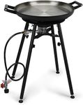 Onlyfire Paella Pan Set with Burner and 21" Pan, Portable Propane Burner Stand with Wok, Outdoor Gas Camping Stove for Patio Backyard Camping Picnic RV Trip Cooking, 60000BTU, 4FT Gas Hose, GS300