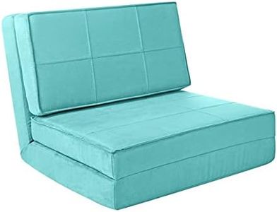 Urban Shop Ultra Suede Convertible Flip Chair, Teal