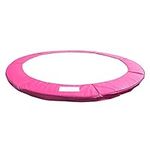 Greenbay 10FT 305cm Premium Replacement Trampoline Surround Pad | UV resistant PVC top | EPE foam(thickness:15mm, width:300mm) | Safety Guard Spring Cover Padding Pads Pink for 6 poles Trampoline