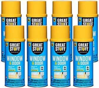 GREAT STUFF Window & Door Gap Filler | Insulating Foam Sealant, 12 oz. – Yellow (8 Pack)