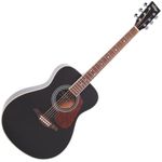 Vintage V300 Acoustic Folk Guitar ~ Black