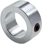 Climax Metals C-100 Zinc Plated Steel Shaft Collar, Set Screw Style, One Piece, 1" Bore, 1-1/2" Outside Diameter, 5/8" Width, 5/16"-18 Set Screw