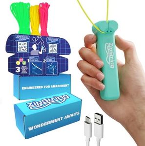 ZipString Original - As Seen on Shark Tank - Classic Rope Launcher Toy, Perfect for Kids & Adults - Fly a String Loop in The Air for Endless Tricks & Fun, Wonderment Awaits, Aesthetic Aqua