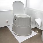 VEAYVA heavy duty Portable Indian Toilet to Western Convertor EasyGo Round Portable Commode | Toilet stool | Toilet Commode for | Commode Stool | Portable Toilet Seat