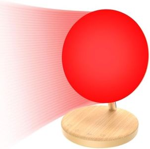 Light Therapy Lamp,Red Night Light with 5-Level Brightness & 4 Color Modes, 670nm Adjustable USB Red Light Night Light Lamp for Sleep,Stress Relief Relaxation