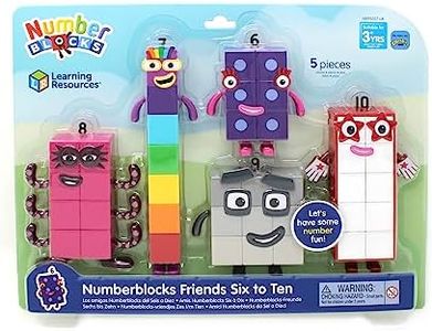 Learning Resources Los Amigos Numberblocks Seis a Diez, muñecos, muñecos coleccionables Oficiales para niños de 3 años en adelante.