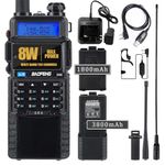 BAOFENG Ham Radio Handheld Long Range Upgrade of UV-5R Receiver with Rechargeable Battery 144-148MHz 430-450MHz