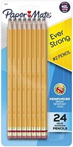 Paper Mate EverStrong #2 Pencils, Reinforced, Break-Resistant Lead When Writing, 24-Pack