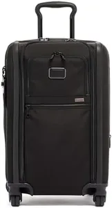 TUMI International Dual Access 4-Wheeled Carry-on - Durable, Compact Luggage with Removable Garment Bag - Charging Suitcase - Black