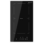 Induction Hob 2 Zone, Inset Electric Cooktop Flex Mode 3500W 30cm Domino Hob with Barbecue Function, Slider Touch Control 220-240V, Hard-wired