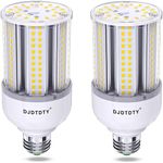 2 Pack of LED Bulbs, 30W/50W/80W/100W/150W LED Corn Bulbs, E26 E27 Base, 5000LM LED Bulbs for Garage Warehouse Workshop barn Living Room (30W 2Pack, 5000K Daylight)