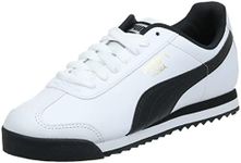 PUMA Mens Roma Sneaker, Basic white