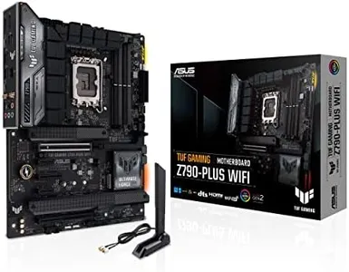 ASUS TUF Gaming Z790-Plus WiFi LGA 1700(Intel 14th,12th &13th Gen) ATX Gaming Motherboard(PCIe 5.0,DDR5,4xM.2 Slots,16+1 DrMOS,WiFi 6,2.5Gb LAN,Front USB 3.2 Gen 2 Type-C,Thunderbolt 4(USB4),Aura RGB)