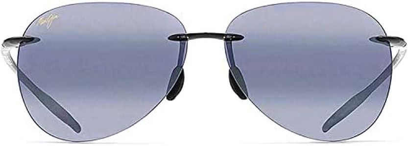 Maui Jim Men's Sugar Beach 421-02 Black Rimless Sunglasses