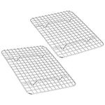 Cooling Racks for Baking, Joyfair 100% Stainless Steel BBQ Grill Set of 2, Mini Wire Rack Set Fit Baking Tray & Toaster Oven, Suitable for Cooking, Roasting, Grilling, Drying, Dishwasher Safe