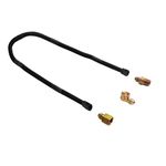 Stanbroil 3/8" X 36" Non-Whistle Flexible Flex Gas Line Connector Kit for NG or LP Fire Pit and Fireplace