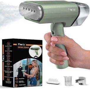 Pionix Handheld Garment Steamer - Foldable Handheld Steamer Clothes, 2-in-1 Horizontal & Vertical Fabric Steamer, Portable Hand Held Steamers for Clothes, 1000W Steam Press for Home & Travel -Green