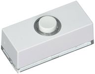 Honeywell Home RPW210A1002/A Wired Surface Mount Illuminated Push Button Door Chime, White Finish