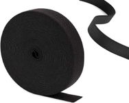 Thick Black Elastic Bands for Sewing DENSCO Waistband 50mm 5 Meters 2 inch Wide Roll of Elastic, Dressmaking, Headbands, Trouser, Wig Band and DIY Craft (BLACK-50MM-5M)