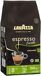 Lavazza, Espresso Barista Organic, 1 Kg, Coffee Beans, Ideal for Espresso Coffee Machines, Aromatic Notes of Dried Fruits and Hazelnuts, Premium Arabica and Robusta, Intensity 8/10, Medium Roasting