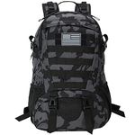 Jueachy Military Tactical Backpack 30L Army Assult Camouflage Hunting Rucksack Molle Waterproof 3 Day Large Rucking Backpack for Outdoor Sports Trekking Hiking Travel Camping Mountaineering School