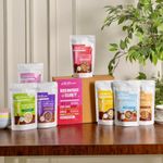 KILOBEATERS Weekly 7 Day Breakfast Box, Raw Cacao Clusters, Berry Clusters, Chocolate Cookie Cereal, Noatmeal, Raw Cacao Noatmeal And Quicky Protein Meal Healthy Breakfast (Combo Pack Of 7)